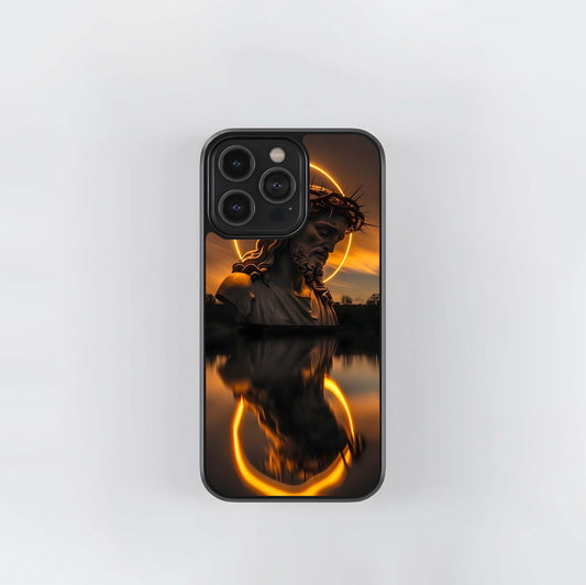 Eflections of the Christ Glass Case