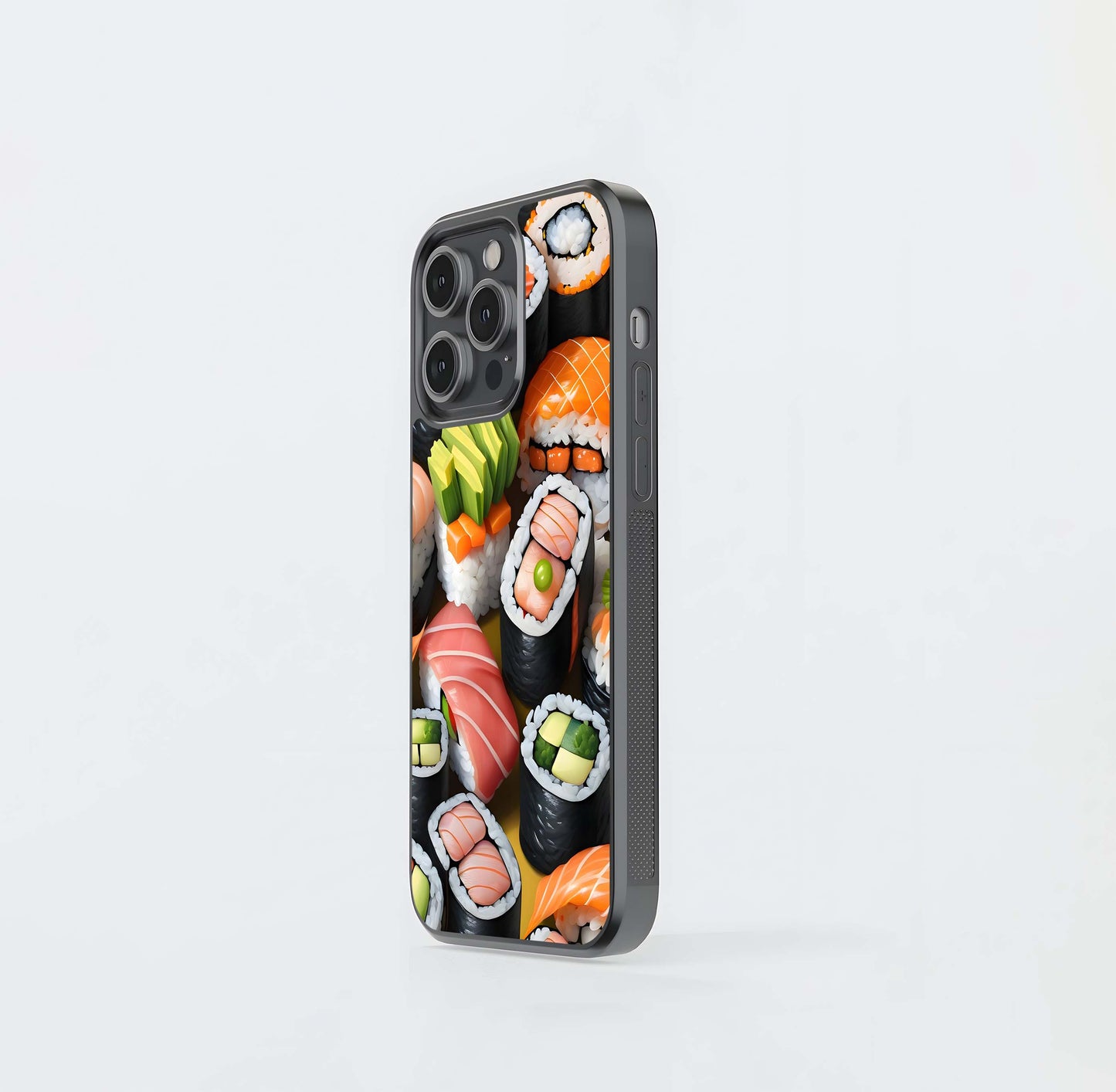 Sushi Food Pattern Glass Case