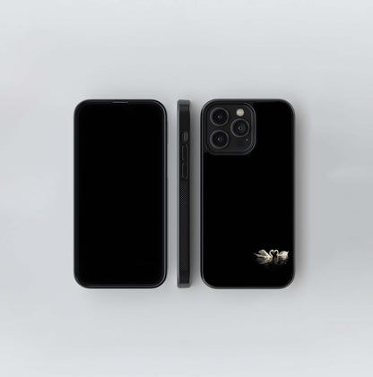 Eternal Love Swans Glass Case