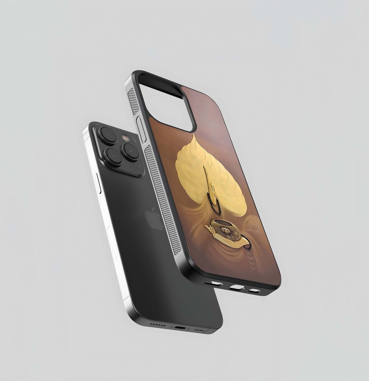 Golden Bodhi Hand Glass Case