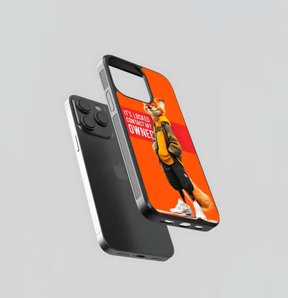 Streetwear Fox Lock Screen Glass Case