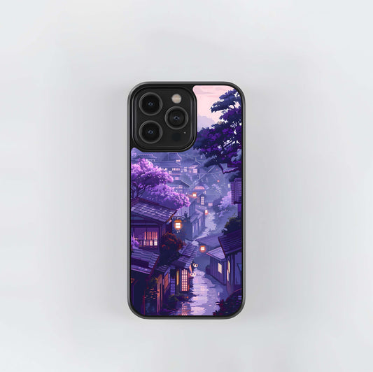 Evening Zen Townscape Glass Case