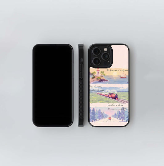 Wanderlust Train Journey Glass Case