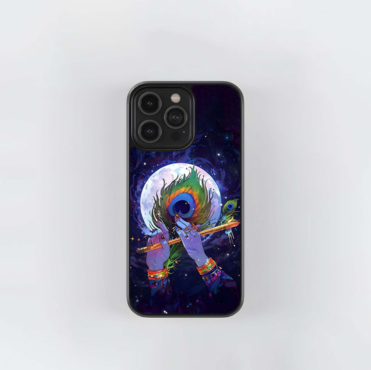 Krishna Hands Art Glass Case