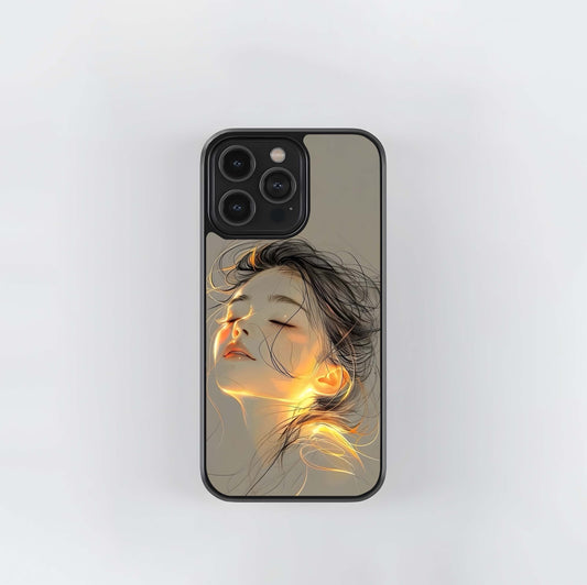 Golden Hour Sketch Glass Case