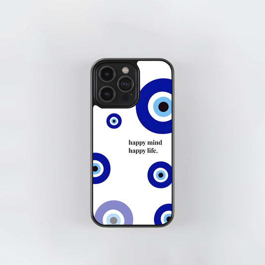 Evil Eye Pattern Glass Case