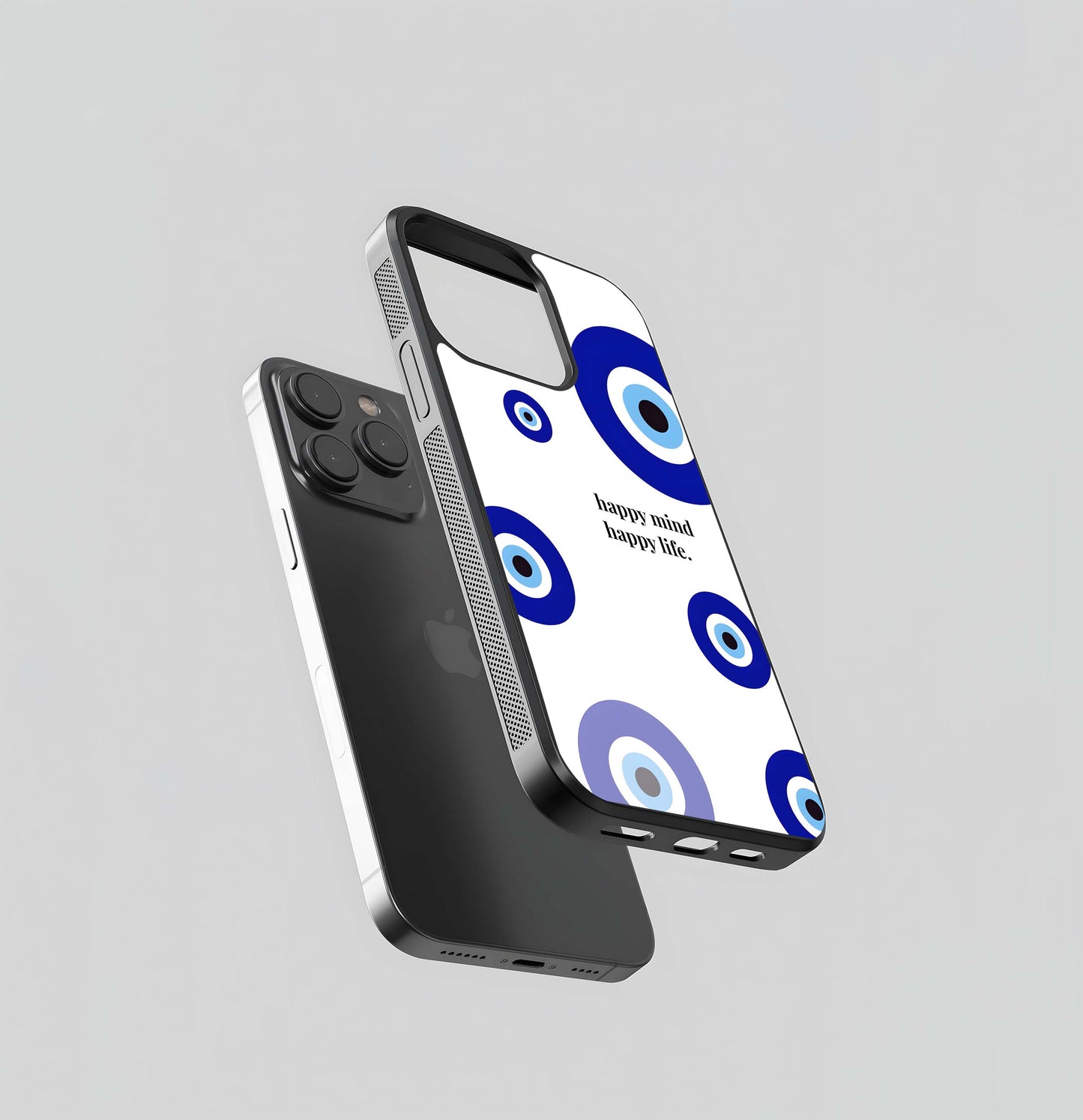 Evil Eye Pattern Glass Case