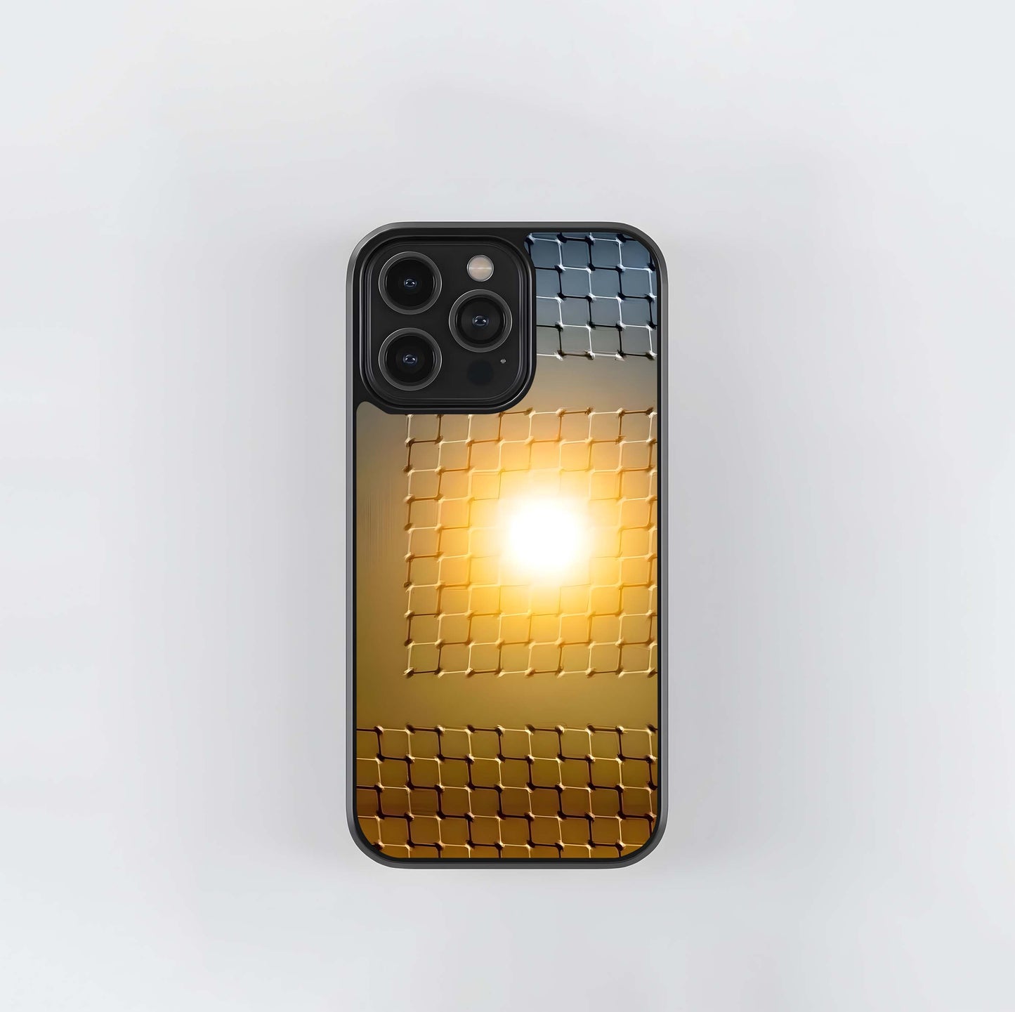 Sun Through the Grid Glass Case