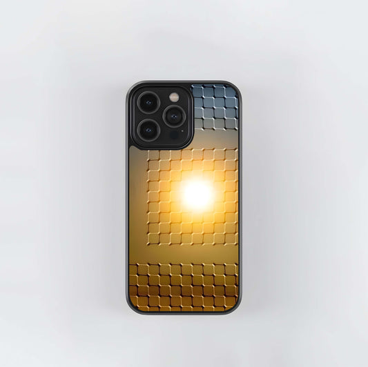 Sun Through the Grid Glass Case