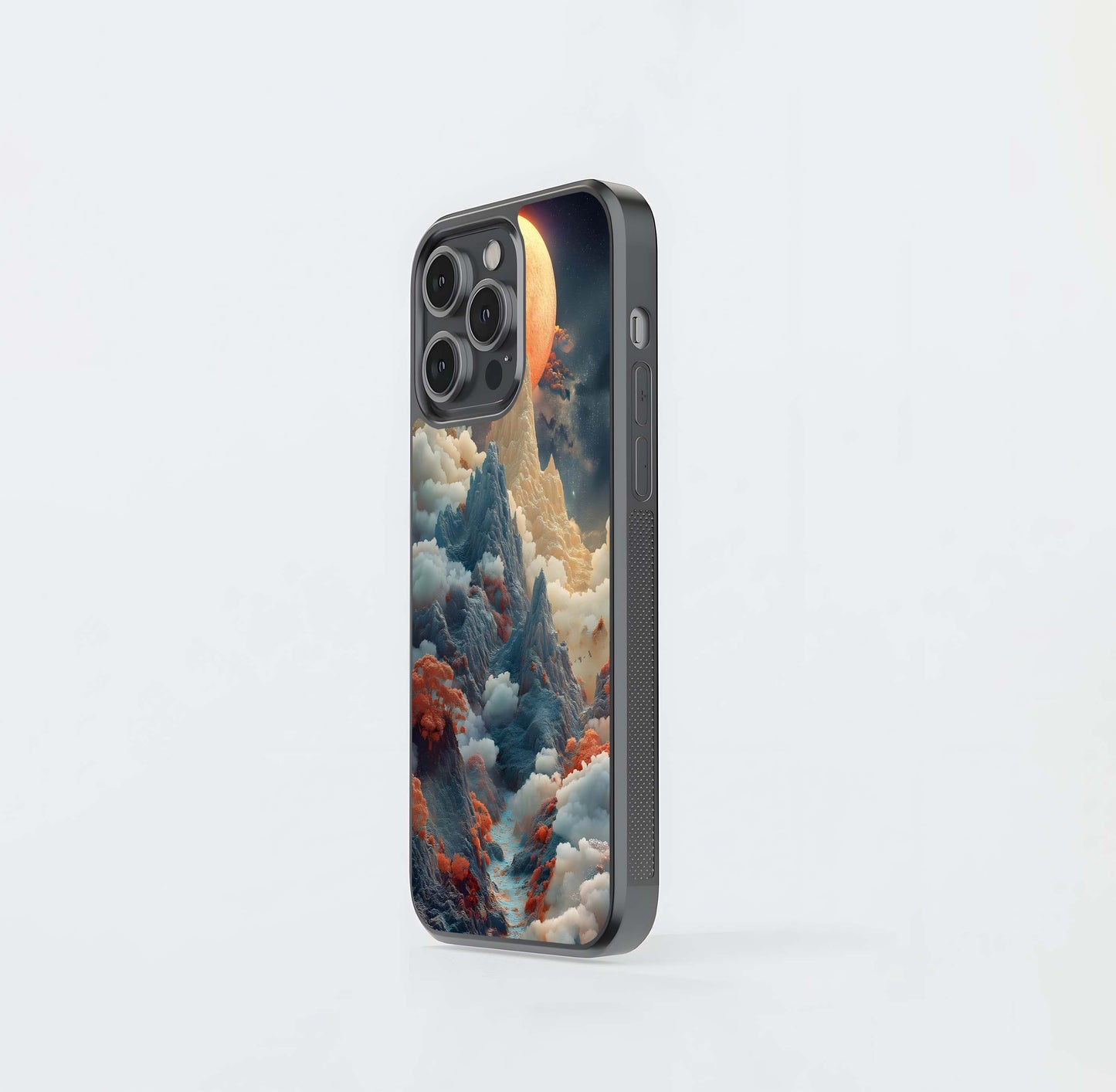 Lunar Cloud Peaks Glass Case