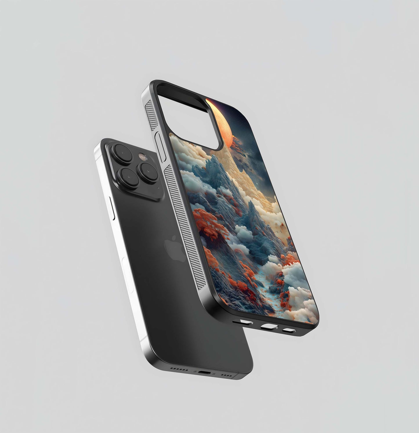 Lunar Cloud Peaks Glass Case