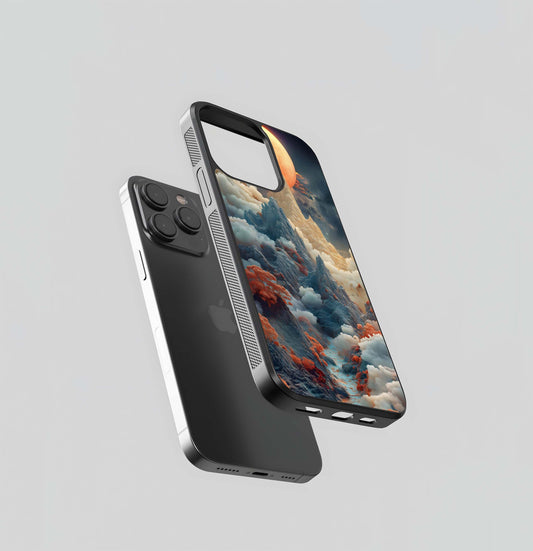 Lunar Cloud Peaks Glass Case