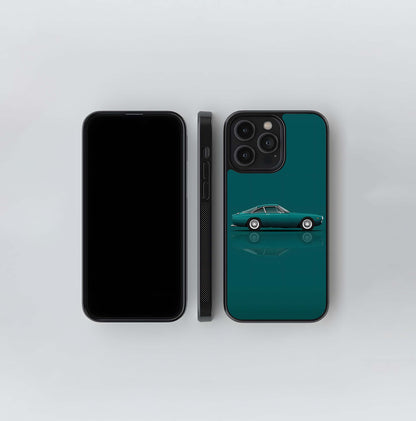Teal Classic Coupe Glass Case