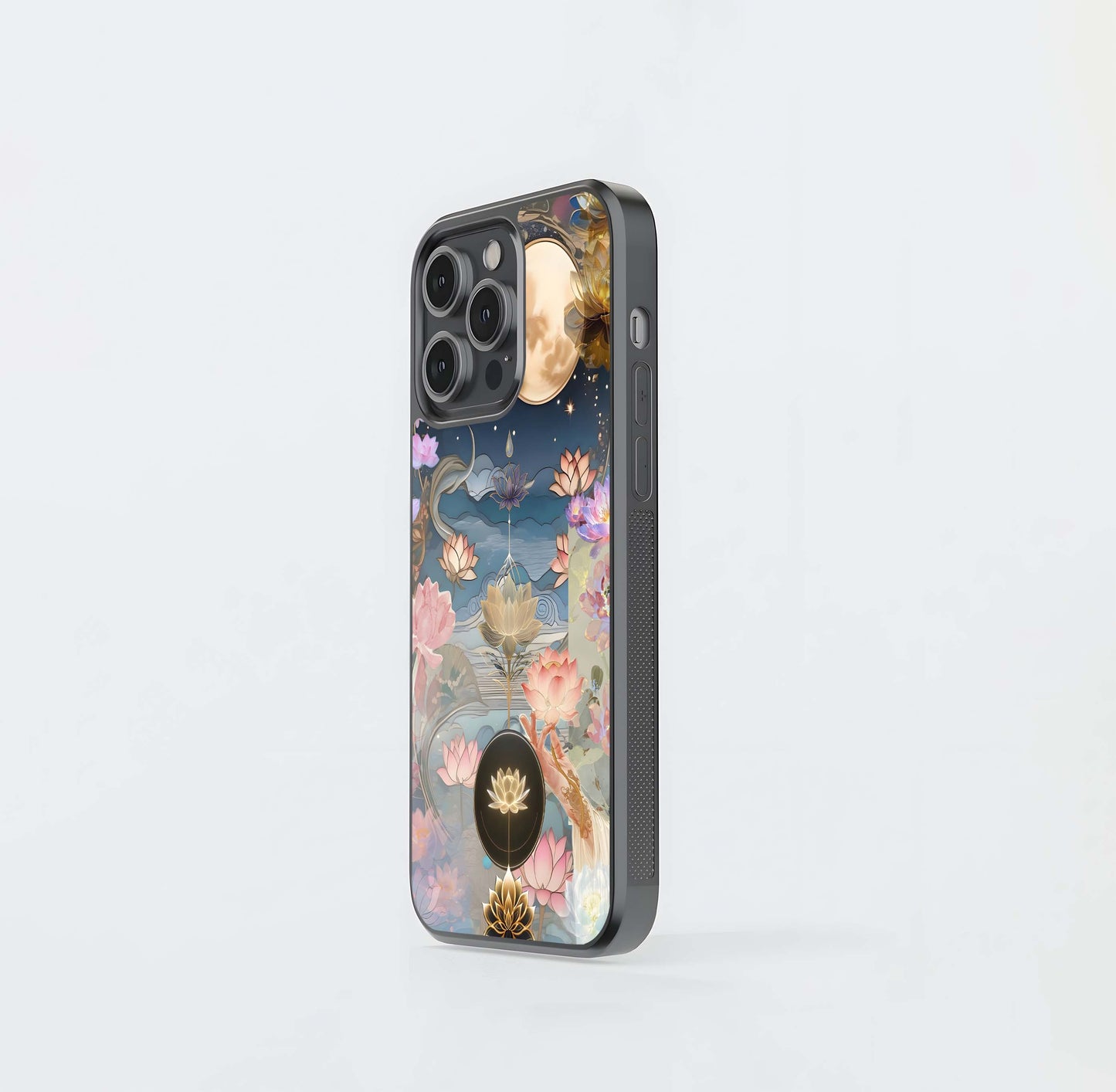 Lunar Lotus Dream Glass Case
