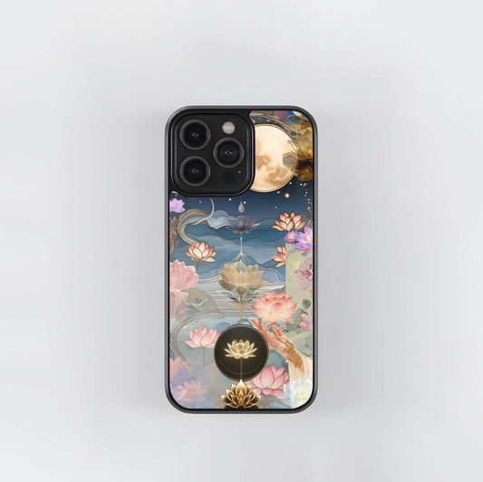 Lunar Lotus Dream Glass Case