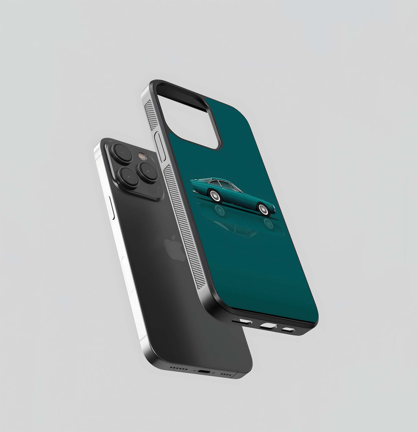 Teal Classic Coupe Glass Case