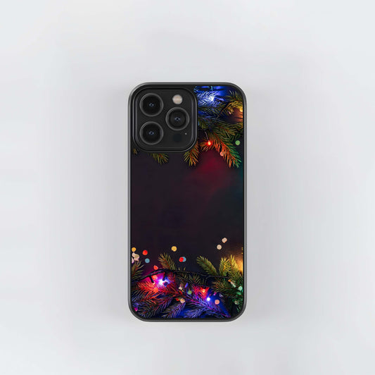 Festive Pine & Neon Glow Frame Glass Case