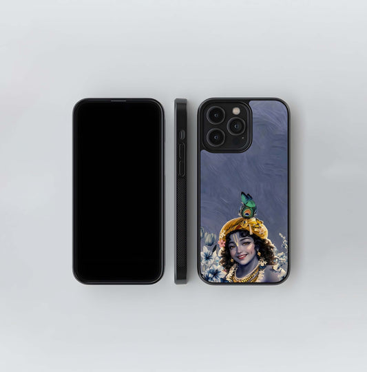 Lord Krishna Glass Case