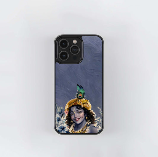 Lord Krishna Glass Case