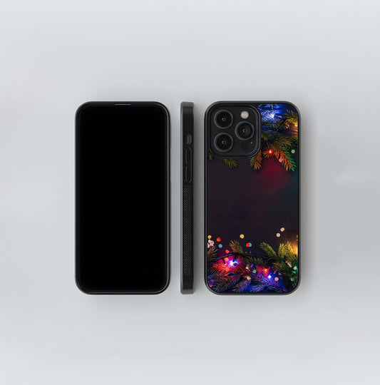 Festive Pine & Neon Glow Frame Glass Case