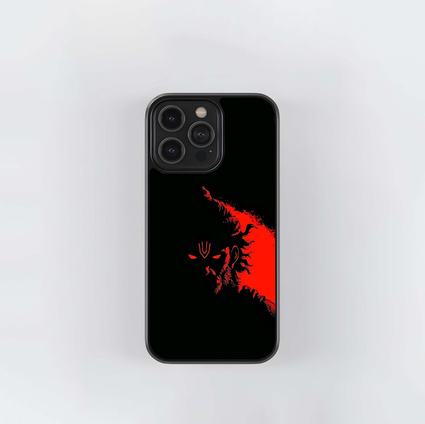 Fiery HanumanShree Ram Portrait Glass Case