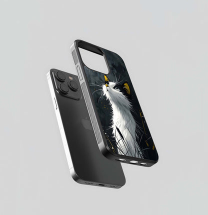 Gothic Rain Cat Glass Case