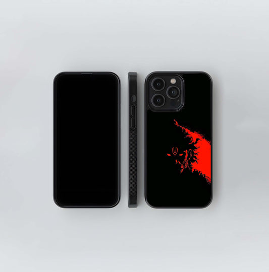 Fiery HanumanShree Ram Portrait Glass Case