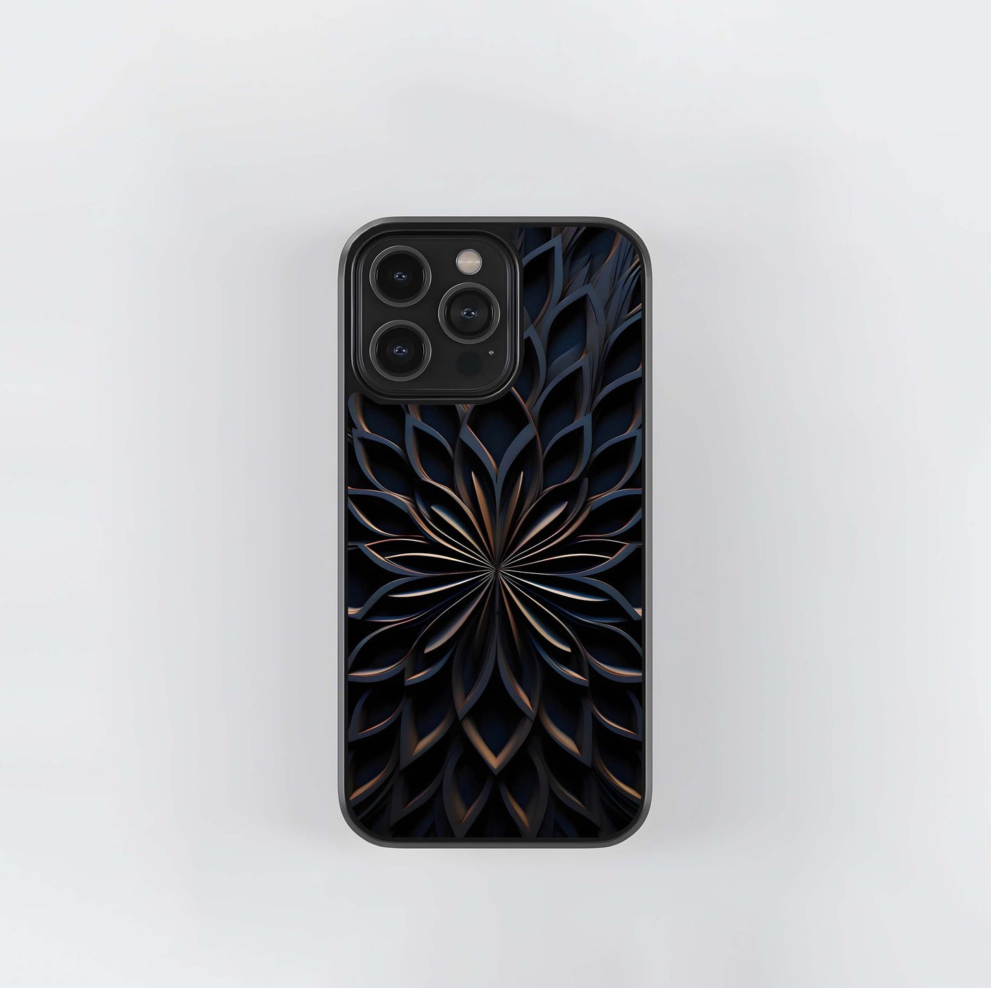 Dark Lotus Bloom Glass Case