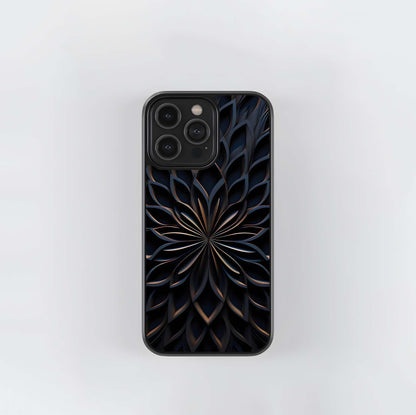 Dark Lotus Bloom Glass Case