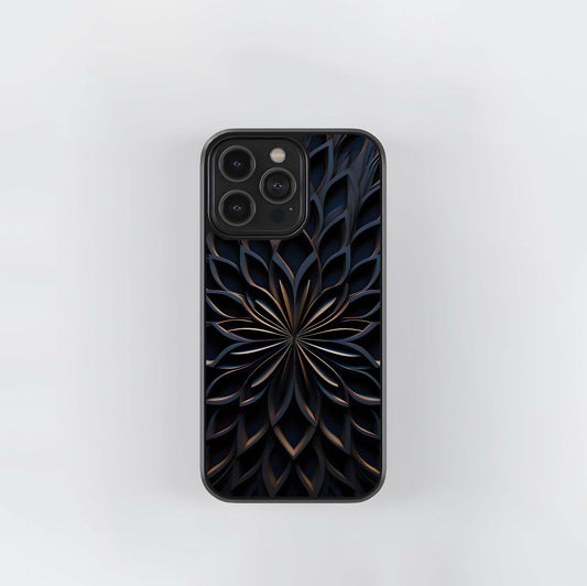 Dark Lotus Bloom Glass Case