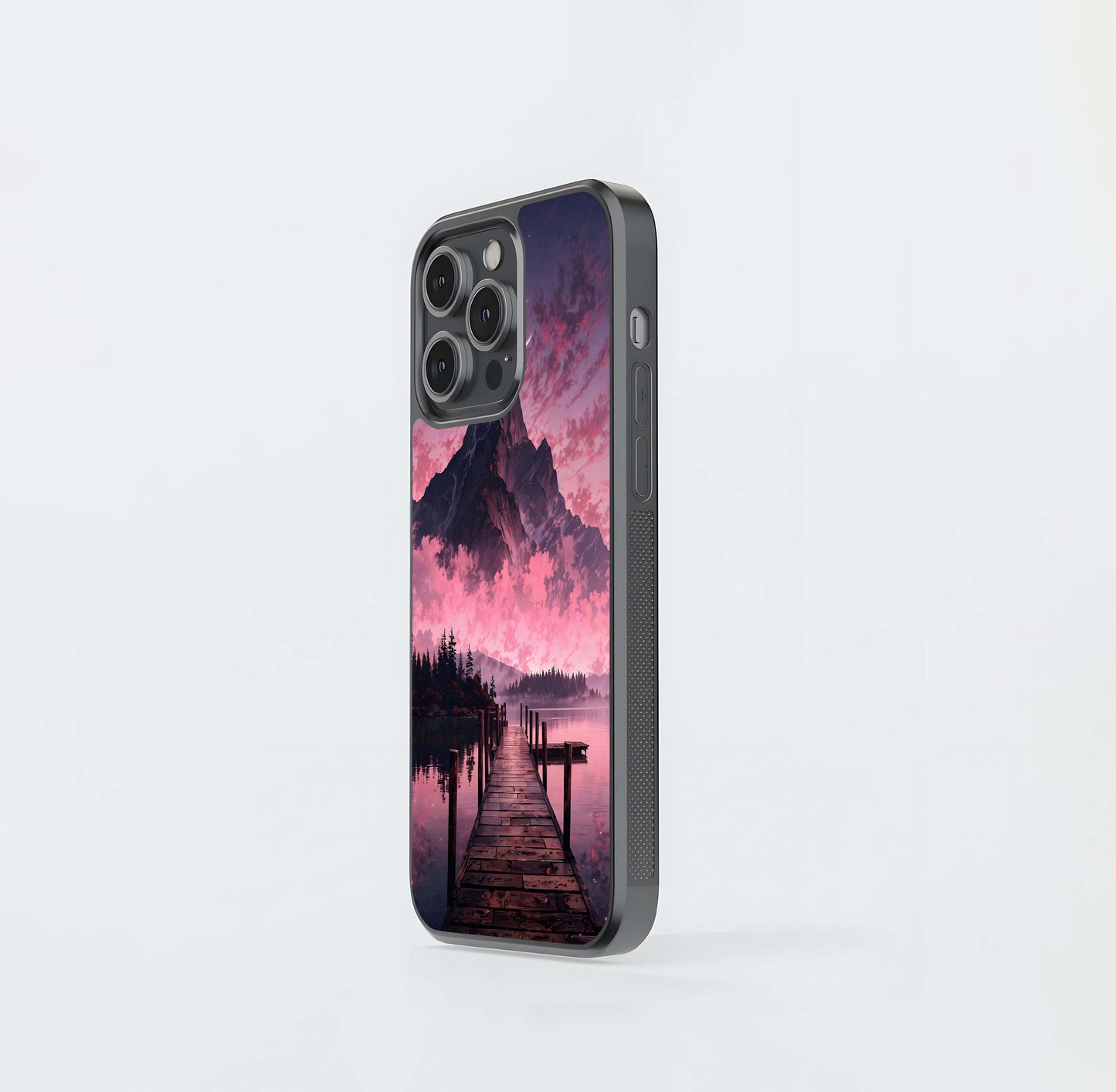 Beautyfull Mountain View Glass Case