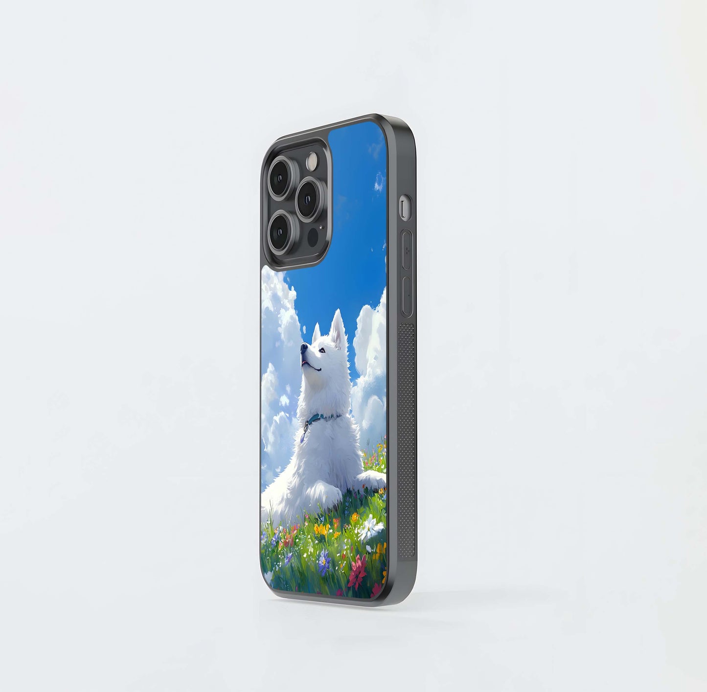 Blissful Cloud Pup Glass Case