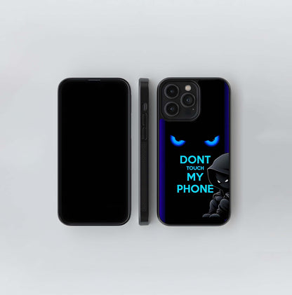 Don't Touch My Phone Hacker Eyes Glass Case
