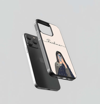 Mirror Mood Muse With Custom Name Glass Case