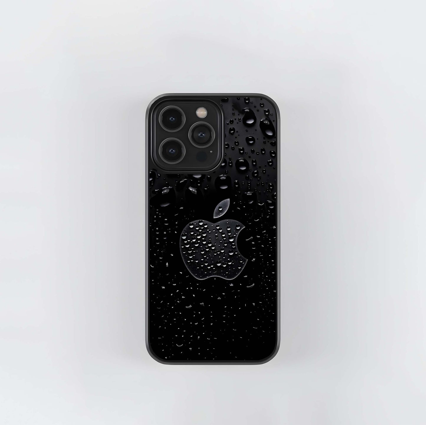 Minimalist black backdrop with glistening… Glass Case