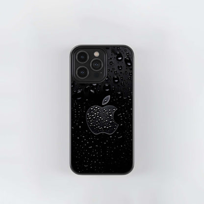 Minimalist black backdrop with glistening… Glass Case