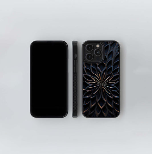 Dark Lotus Bloom Glass Case