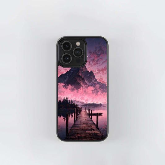Beautyfull Mountain View Glass Case