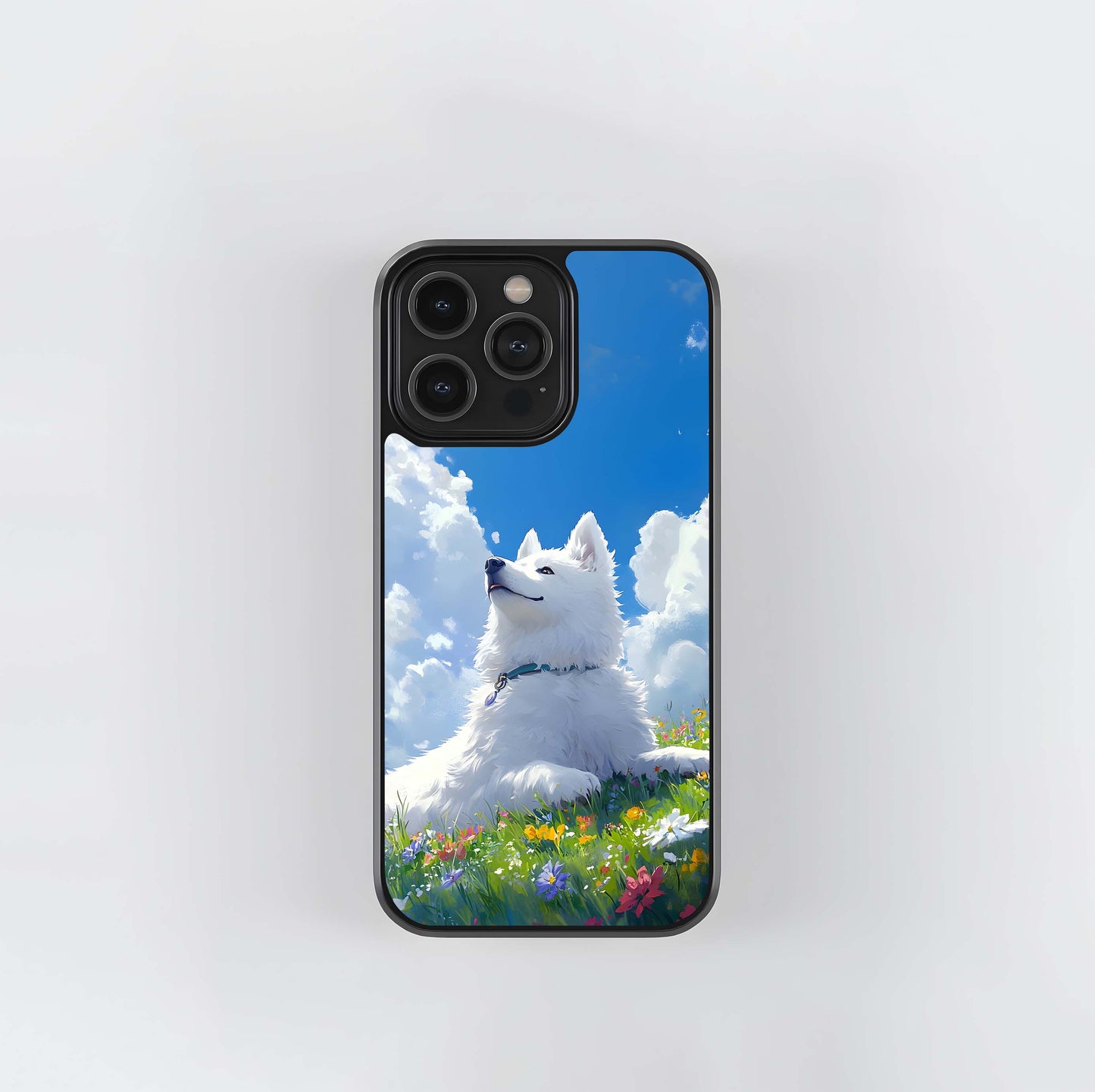 Blissful Cloud Pup Glass Case