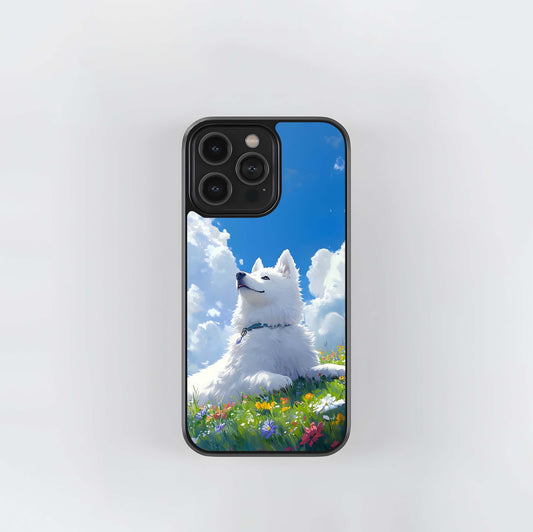 Blissful Cloud Pup Glass Case