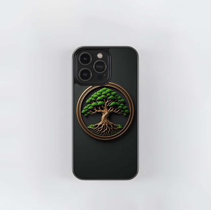 The Rooted Mandala Glass Case