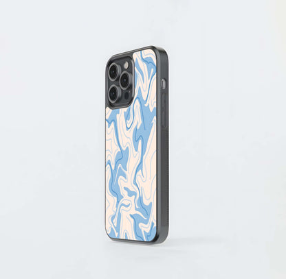 Aqua Tangle Drift Glass Case