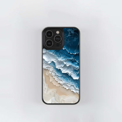 Aqua Wave Layers Glass Case
