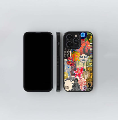 Cosmic Retro Vibe Glass Case