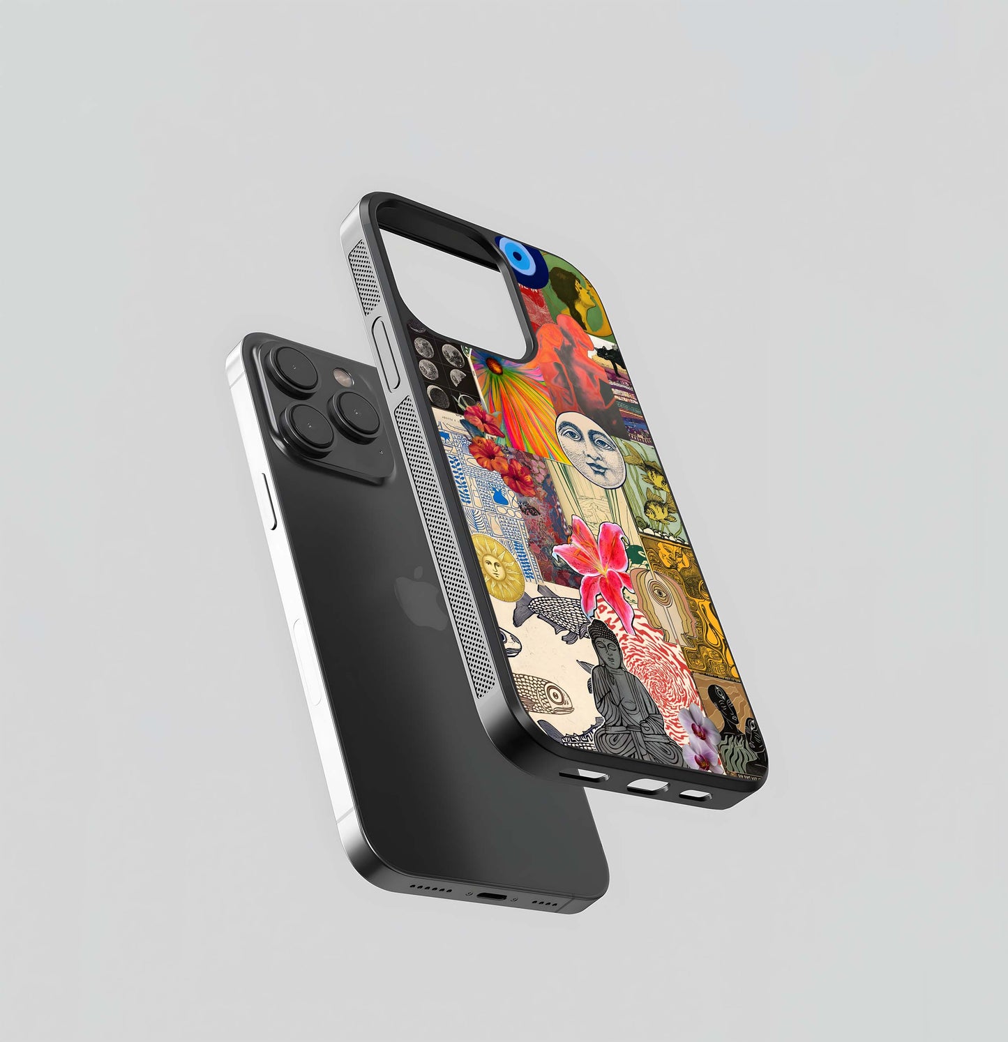 Cosmic Retro Vibe Glass Case