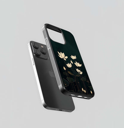 Midnight Lotus Glass Case