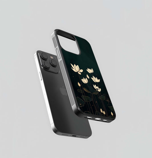Midnight Lotus Glass Case