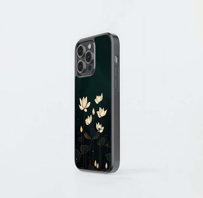 Midnight Lotus Glass Case