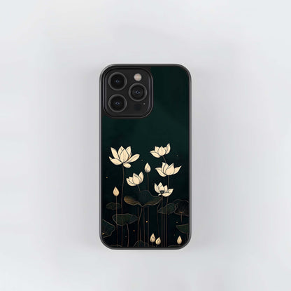 Midnight Lotus Glass Case