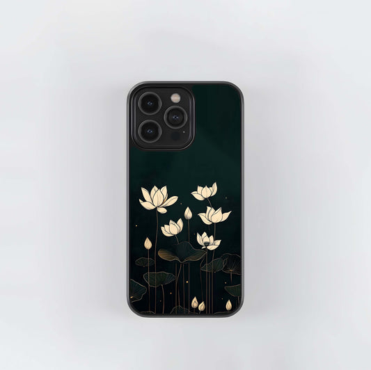 Midnight Lotus Glass Case